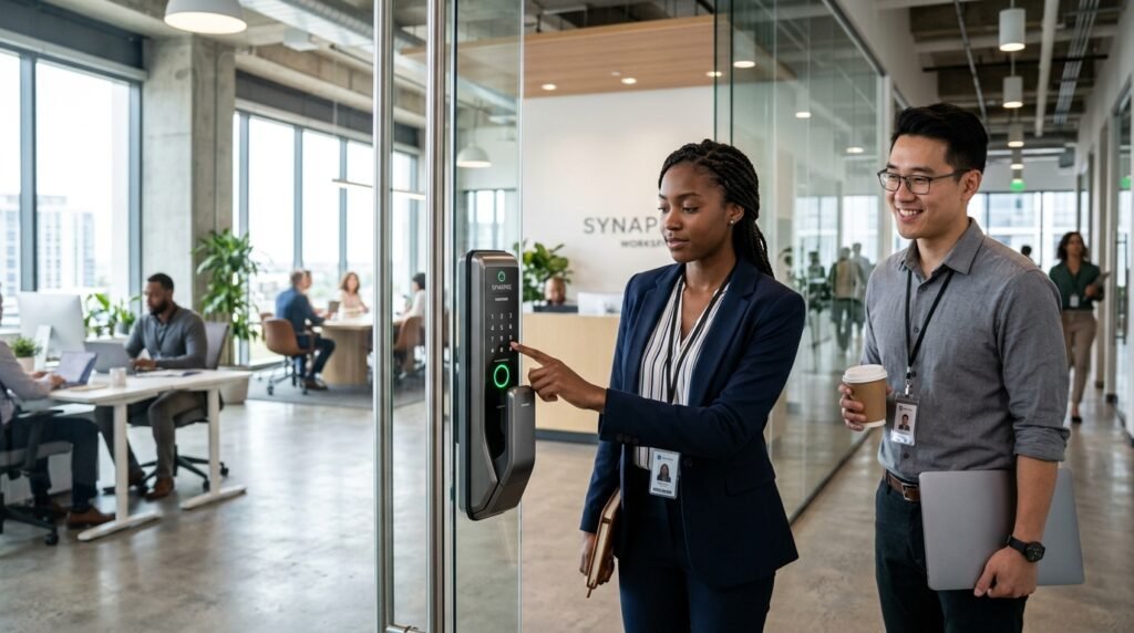 smart door lock for business