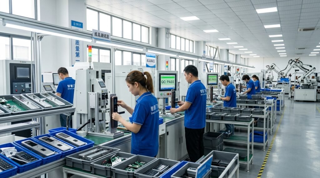 china smart door lock factory