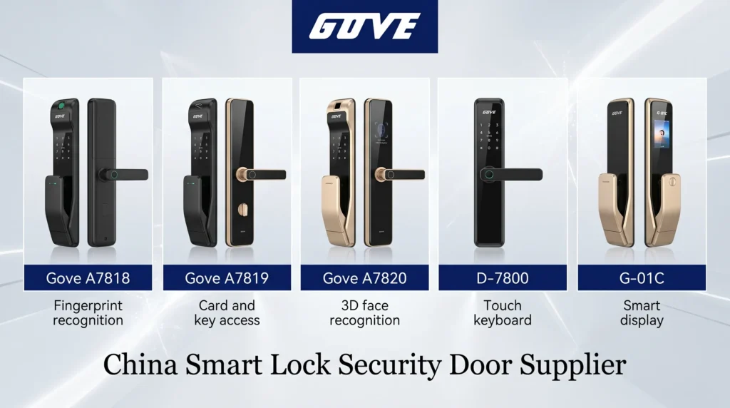 china smart lock security door