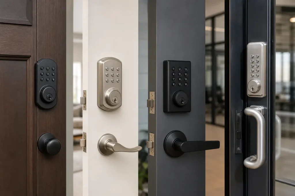 Keypad door locks visual for types of keypad door locks
